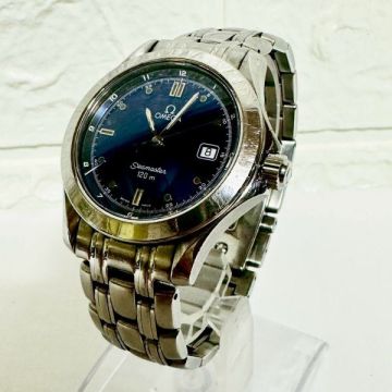 sntc【PK】//OMEGA★腕時計　seamaster　120m　動品※備考　※電池交換7/6　※1円スタート！　純正ブレス　オメガ　シーマスター　メンズ　