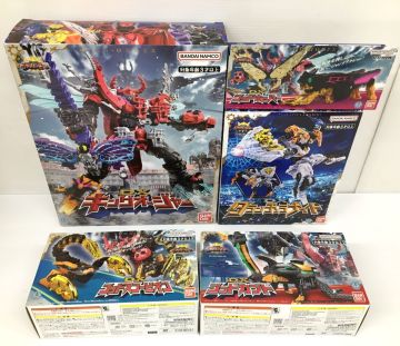 K21-848-062【美品/送料無料】キングオージャー 戦隊ロボ まとめ 5点 DX エクストリームキングオージャーセット(14体合体)/タランチュラ