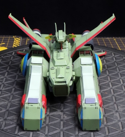 FLEETMO製ガレージキット 1/1700 地球連邦軍ペガサス級強襲揚陸艦「サラブレッド」制作完成品　 C3 AFA TOKYO キャラホビ