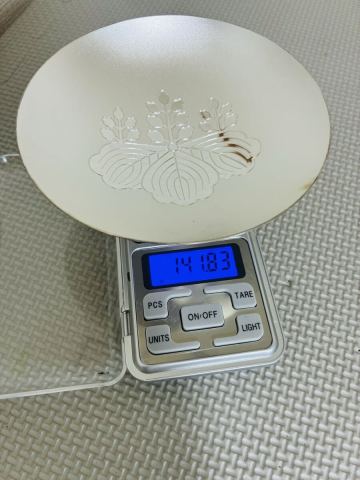 S26071004 【造幣局刻印】SILVER 銀杯 141.83g 内閣総理大臣 贈 大蔵省証明書 桐箱 付属品完備 五三桐 記念品 杯 シルバー 1000 大判