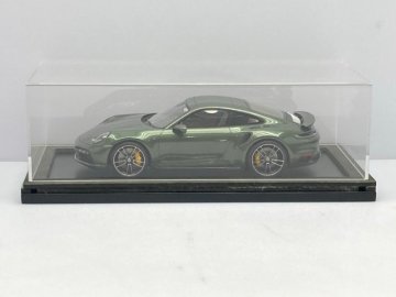 スパーク 1/18 ポルシェ 911 ターボS ダークグリーン/ジャンク 同梱不可 [50-8628]W
