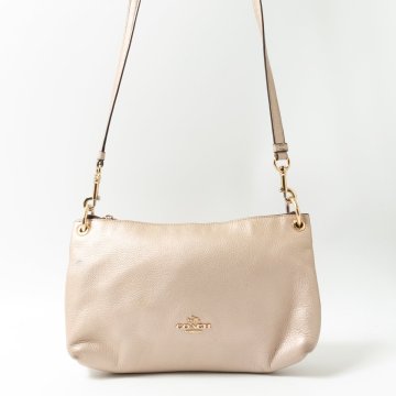 【1円スタート】COACH コーチ H1757-F55661 チャーリー クロスボディ ショルダーバッグ レザー 本革 ピンクベージュ レディース 斜めがけ