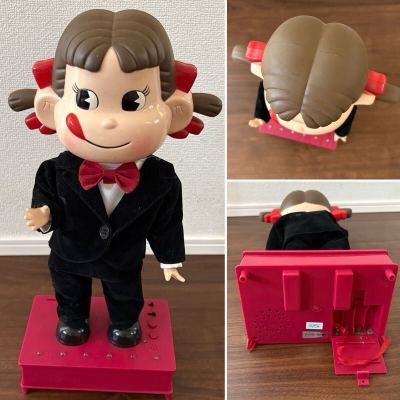☆不動品☆不二家 ダンシング＆メッセージペコちゃん☆昭和レトロ☆ヴィンテージ☆高さ/約43㎝☆ジャンク品