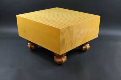 C7　囲碁　囲碁道具　碁盤　天然木　榧　本榧　厚さ16.7cm　碁石　ボードゲーム