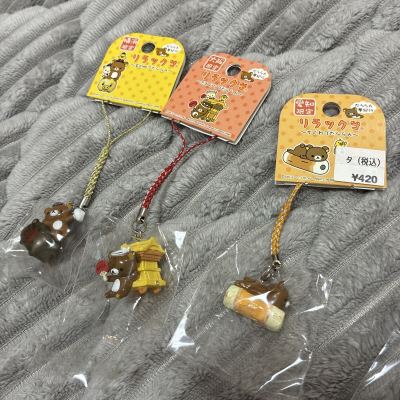 ご当地キティ9種、ご当地リラックマ7種 根付けストラップ 長崎限定キティのみ被り 計17品まとめ　GOTOCHI KITTY RILAKKUMA
