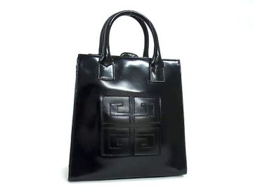 1円 ■美品■ GIVENCHY ジバンシィ レザー ハンドバッグ トートバッグ レディース ブラック系 GC2028