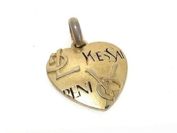 1円 ■美品■ YVESSAINTLAURENT イヴサンローラン ヴィンテージ ネックレス ペンダント アクセサリー ゴールド系 BV1167