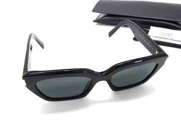 1円 ■新品同様■ SAINT LAURENT サンローラン SL826 PAGE 001 サングラス 眼鏡 めがね メンズ レディース ブラック系FZ4888