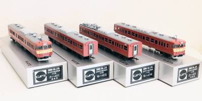 エンドウ　国鉄 415系近郊形電車 赤13号塗装　塗装済完成品　MP動力　4両セット