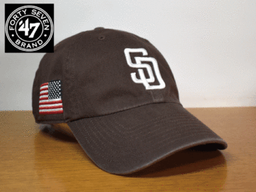 A613《未使用品》47 BRAND 47ブランド【フリーサイズ】MLB SAN DIEGO PADRES パドレス 野球帽 帽子 キャップ USモデル
