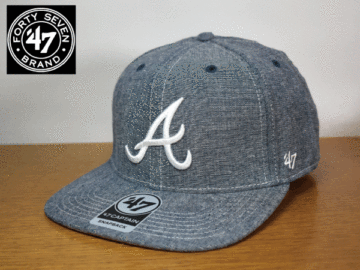 A612《未使用品》47 BRAND 47ブランド【フリーサイズ】MLB ATLANTA BRAVES ブレーブス 野球帽 帽子 キャップ USモデル