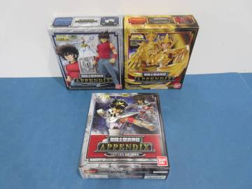 084)聖闘士聖衣神話 APPENDIX フィギュア バンダイ 3個セット ペガサス星矢 最終青銅聖衣/ペガサス星矢 (私服)/サジタリアス アイオロス