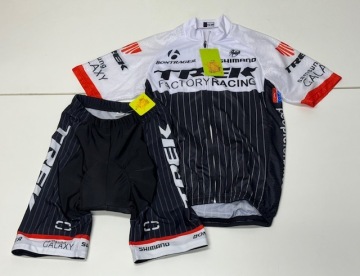 〔4885〕☆メンズ 夏用 サイクルジャージ 上下セット Sサイズ TREK FACTORY RACING ☆