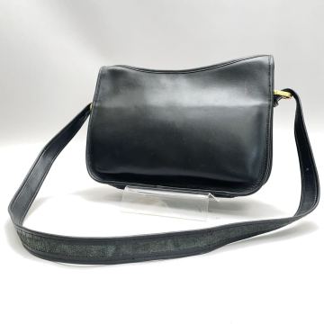 超美品!! ＵＳＡ製オールドコーチ ＣＯＡＣＨ 101-02 ショルダーバッグ レザー黒 G12-44