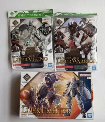 30MF リーベルファイター＆クラスアップアーマー ウォーリア/ヴァイキング 3点セット 新品未組立 バンダイ 30MM