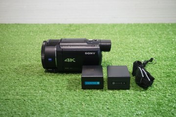 [QS][G6063360] SONY ソニー FDR-AX55 4K デジタルビデオカメラ レコーダー ハンディ バッテリー2個付き