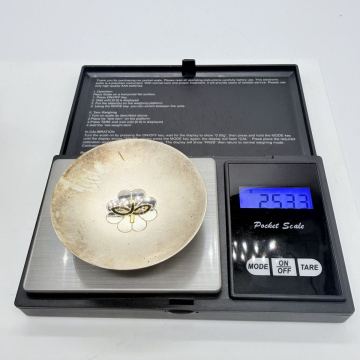 1円〜 6F 純銀製 銀杯 重量約25.3g SILVER シルバー 刻印あり 酒器 銀盃 木箱 インテリア コレクション 収集 趣味 貴重 希少 78