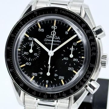希少　稼働品　OMEGA　オメガ　 スピードマスター　SPEED MASTER 3510.50 自動巻き　クロノグラフ　黒文字盤　シルバー　37mmフェイス