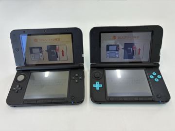 【ジャンク】Nintendo 3DS LL 本体 ニンテンドー 初期化済 2台セット 任天堂 3dsll ブラック ターコイズ グリーン 動作確認済