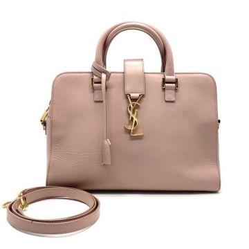 1円 良品 YvesSaint Laurent サンローラン ベイビー カバス 2 way レザー ハンド ショルダー バッグ fY06252A