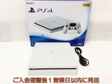 【1円】PS4 本体 500GB ホワイト SONY PlayStation4 CUH-2200A 初期化/動作確認済 FW13.02 プレステ4 G05-047tm/G4