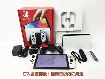 【1円】任天堂 Nintendo Switch 有機ELモデル 本体/箱 セット ホワイト ゲーム機本体 初期化/動作確認済 スイッチ M01-276yk/G4