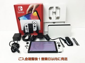 【1円】任天堂 Nintendo Switch 有機ELモデル 本体/箱 セット ホワイト ゲーム機本体 初期化/動作確認済 スイッチ M01-277yk/G4