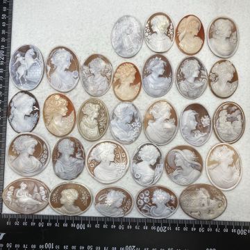 大量!!◯シェルカメオおまとめ283g◯u 約1415ct ルース 裸石 shell cameo ブローチ 貴婦人 彫刻 アンティーク 作家物 w3す59
