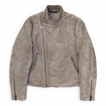 00s GUCCI archive Gucci suede moto Jacket by Tom Ford グッチ トムフォード期 アーカイブ バイカー レザー スウェード ジャケット 46