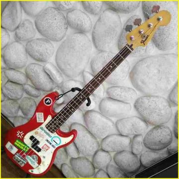 ★【訳あり/フェンダー エレキベース】 Fender MEXICO PRECISION BASS /レッド系色 ★