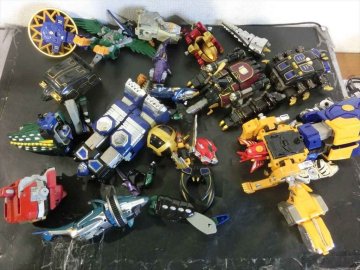T【S0-58】【100サイズ】1円～/未検品/バンダイ 戦隊シリーズ DX フィギュア まとめてセット/ハリケンジャー ギンガマン 他