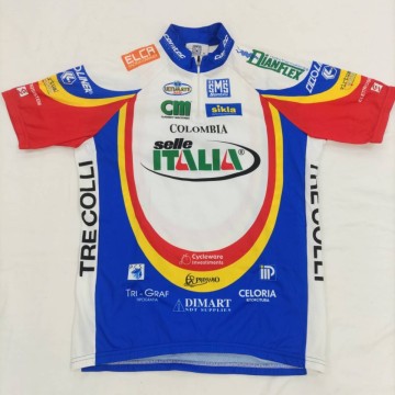 Santini サンティーニ Colombia selle ITALIA 半袖 サイクルジャージ XL！