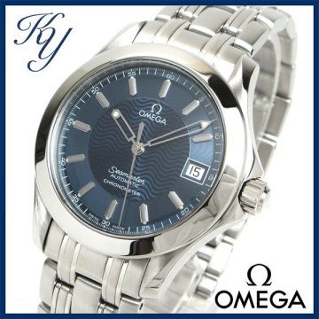 1円～ 相場高騰 3ヶ月保証付き 磨き済み 美品 本物 定番 人気 OMEGA オメガ シーマスター 120M 自動巻き ネイビー メンズ 時計