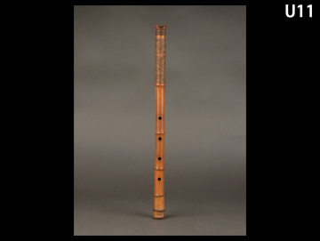 U11☆時代和楽器 無銘 尺八 54cm/のべ管 虚無僧
