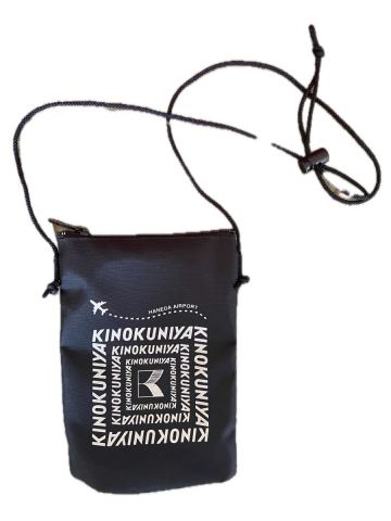 紀ノ国屋 KINOKUNIYA 羽田空港限定 スマホショルダー サコッシュ ブラック