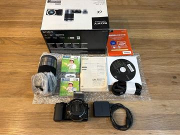 2013年新品購入 名機 SONY NEX-5R パワーズームレンズキット デジタル一眼 専用フラッシュHVL-F7S付 極上美品動作確認済 箱付取説他付属