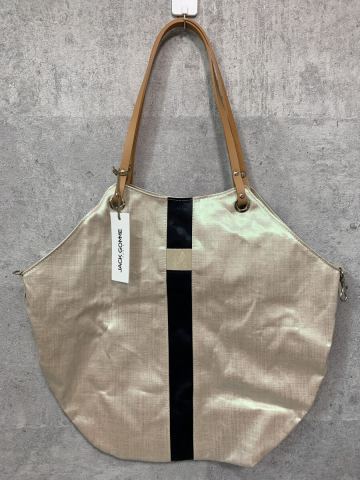 A8-150 タグ付 Jack Gomme ジャックゴム ATELIER ETE FLORES リネン コーティング トートバッグ フランス製 肩掛け バッグ 鞄