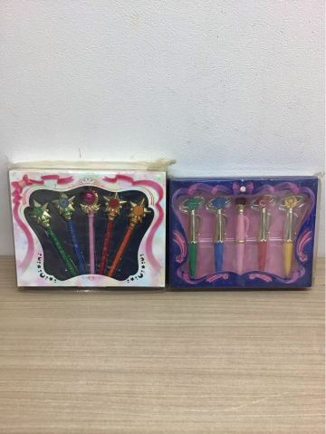 ◯営NI008-A1D80【埼玉発】 美少女戦士セーラームーン20th記念 Prism Stationery 変装&変身ペンセット プラネットアタックセット 現状品