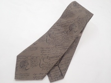 8083[R]Berluti ベルルッティ カリグラフィ ネクタイ ブラウン