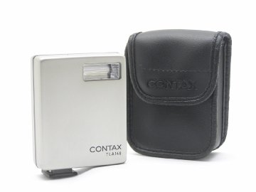 1円スタート★ハローカメラ★3614 コンタックス CONTAX TLA 140 ストロボ Case付 発光確認 現状【外観はこの年代にしては綺麗】即決あり　
