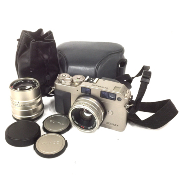 1円 CONTAX G1 Planar 2/35 T* Sonnar 2.8/90 T* レンジファインダー フィルムカメラ レンズ コンタックス L112146