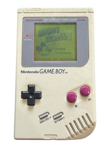 【管理201】初代ゲームボーイ 本体 MICKEY MOUSE II ソフト付 動作確認済 DMG-01 任天堂