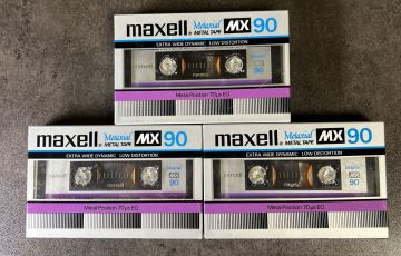 ［未開封］maxell Metaxial MX 90 メタルポジション カセットテープ 3本セット