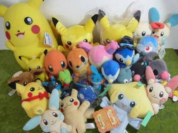 (rk491) Pokemon ポケモン ぬいぐるみ まとめ ポケットモンスター ピカチュウ プラスル マイナン ポッチャマ カイオーガ ジラーチ など