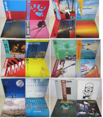 LP・日本のフュージョン 24セット・渡辺香津美、前田憲男、MASH、村上秀一、高中正義他・帯付含む/8-26
