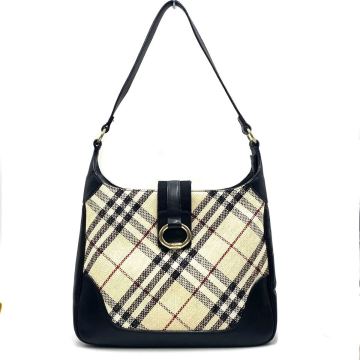 1円〜　【極上美品】　 BURBERRY バーバリー ノバチェック ハンドバッグ ショルダーバッグ トートバッグ　レザー　三陽商会　F326