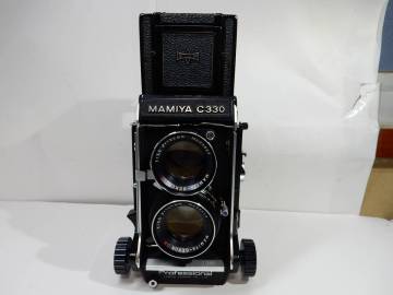 マミヤ　C330 プロフェッショナル　DS 105mm f3.5/55mm f4.5/野外ルーペ　フード　取説