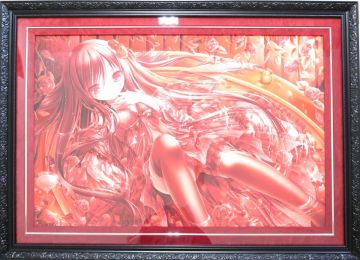 ky251/【同梱不可】 アールビバン 版画 てぃんくる 「ROSE PERFUME」 ED/No.2/25 / ミクスドメディア / 作品保証書付き