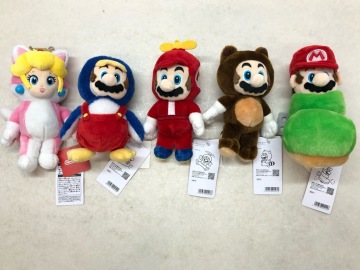110/X519★★大量★Nintendo TOKYO スーパーマリオ ぬいぐるみ マスコット まとめ売り セット タグ付き
