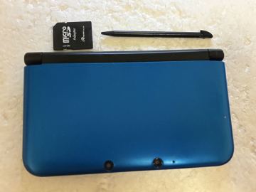 ★動作良好　液晶無傷　ニンテンドー3DS LL 本体 SPR-001 ブルーブラック　スティック破損あり　タッチペン　SDカード付き★